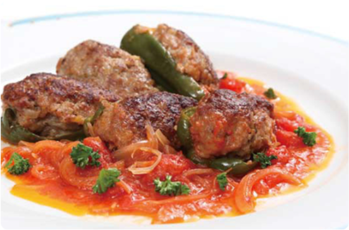 スタッフドピーマンのトマト煮