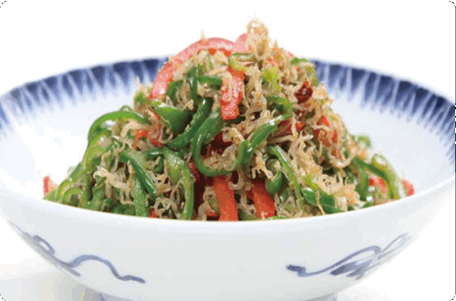 ピーマンのじゃこ炒め