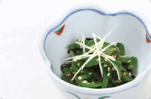 ピーマンの昆布和え