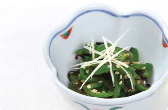 ピーマンの昆布和え